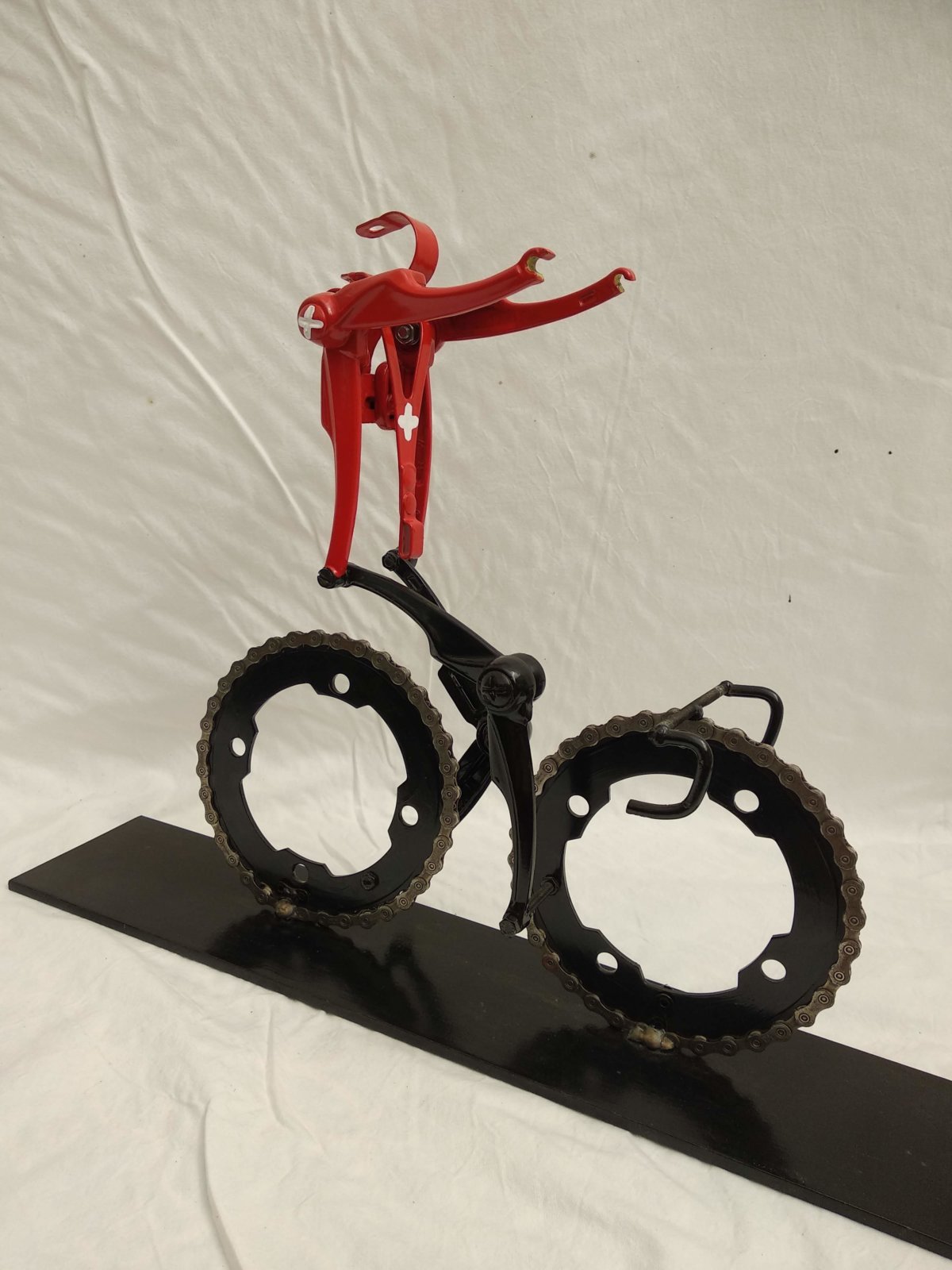 Swiss Champion Cyclist Victory Position Cycling Art Hubert Van Soest Decreatievelink NL