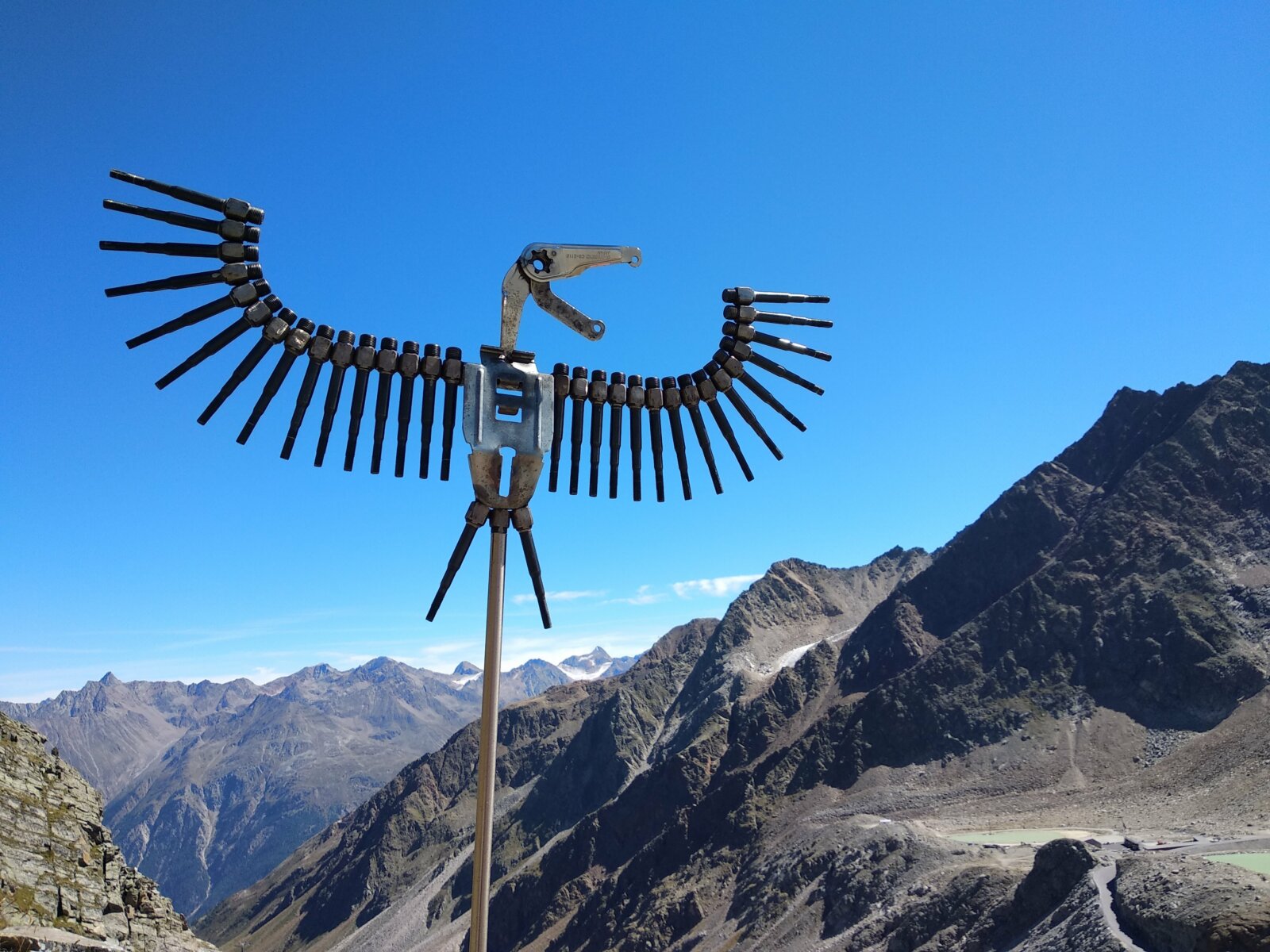 Adelaar Eagle Adler Sculpture Cyclingart Oetztal Austria Hubert Van Soest