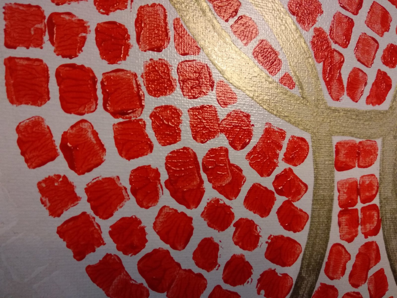 Detail Rode Zon Geschilderd Met Remblokjes Decreatievelink