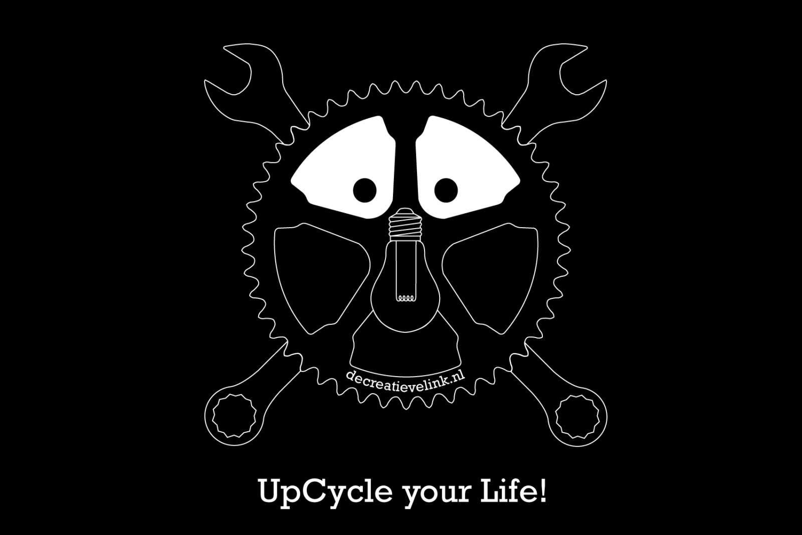 decreatievelink logo en motto: Upcycle Your Life! 