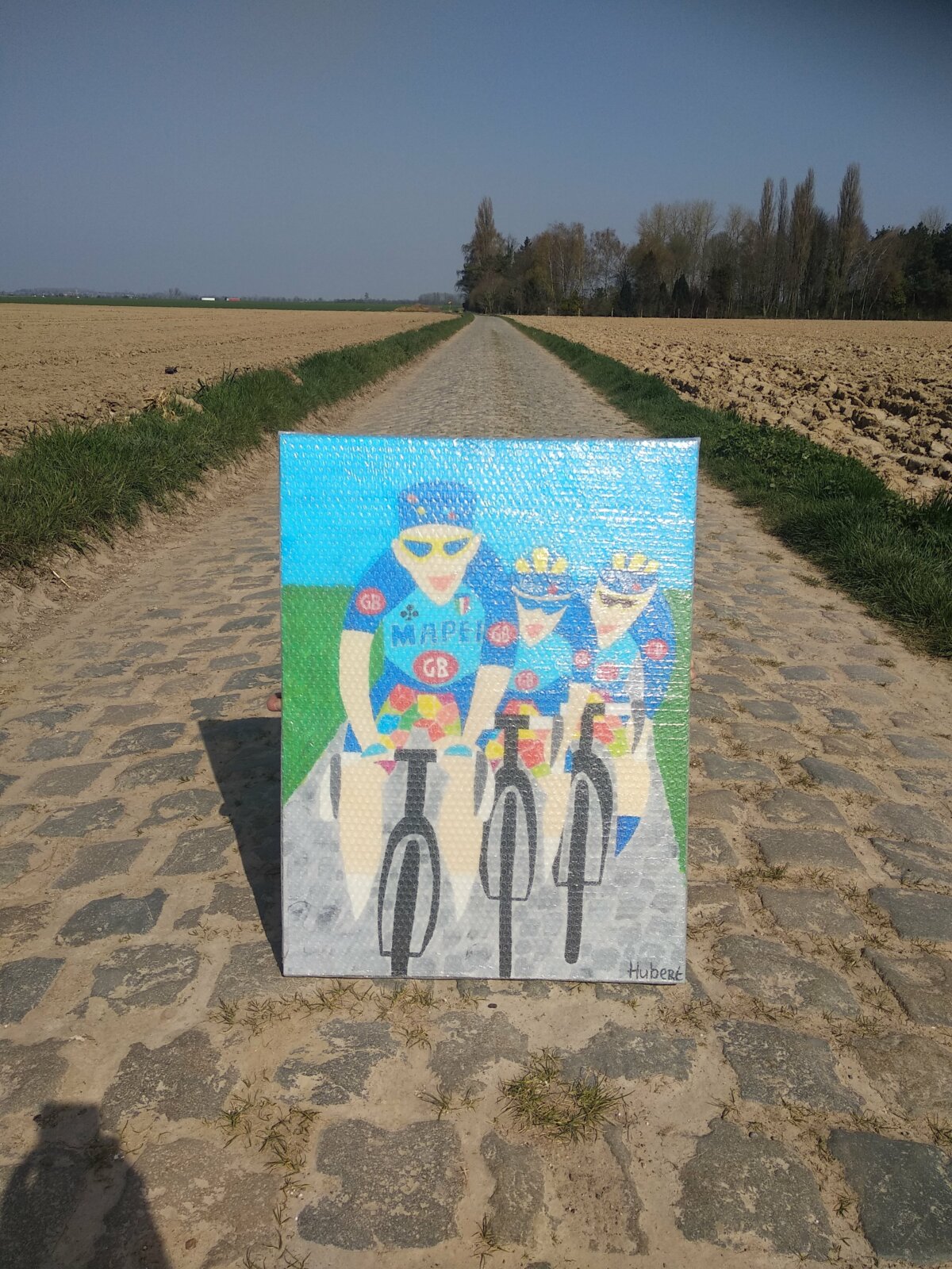 Museeuw Bortolami Tafi Op Weg Naar Roubaix Carrefour De L\'arbre