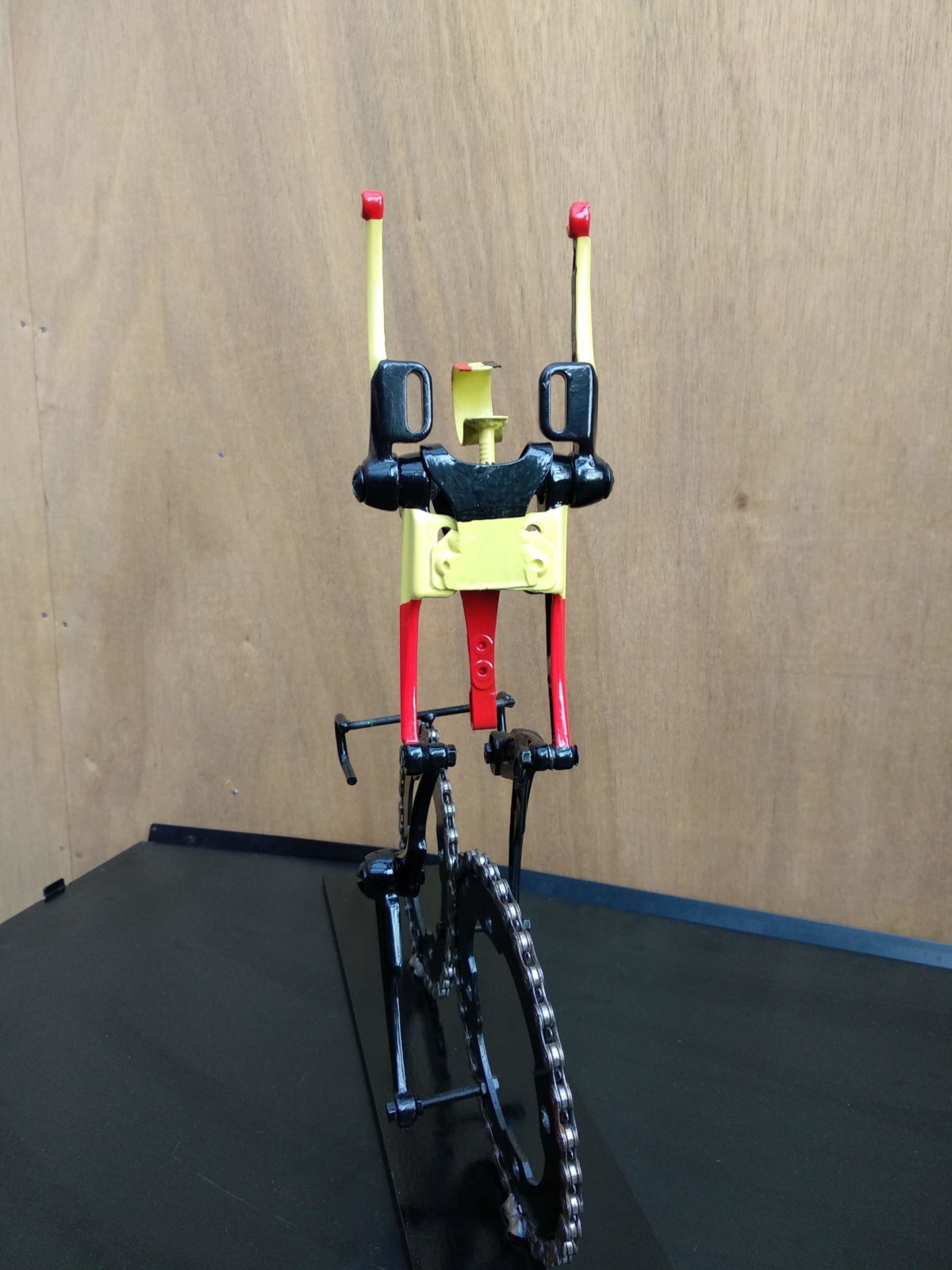 Rear View Of Belgian Cyclist Bikeart Created By Hubert Van Soest
