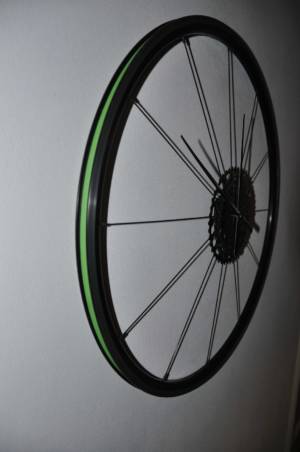 Detail Rim With Green Rimtape Sustainable Cyclingart Duurzaam Fietskunst