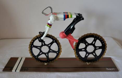 World Champion Cyclist Sculpture Cyclingartist Hubert Decreatievelink Van Soest