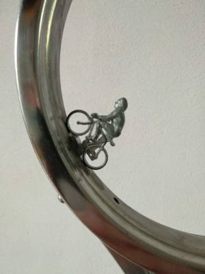 Detail Cyclist Racer Of Upcycle Our World Cycling Trophy