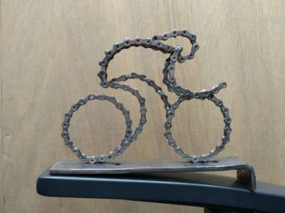 Tijdrijder 3D Time Trial Wereldkampioen Fietskunst Upcycle Your Life Art & Design